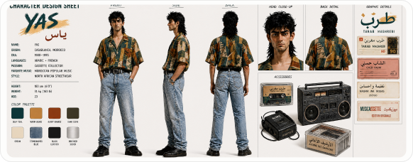 Character Turnaround sheet